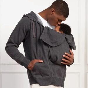 Seraphine Men’s Zipper Hoodie with Babywearing Adapter (size XXL)